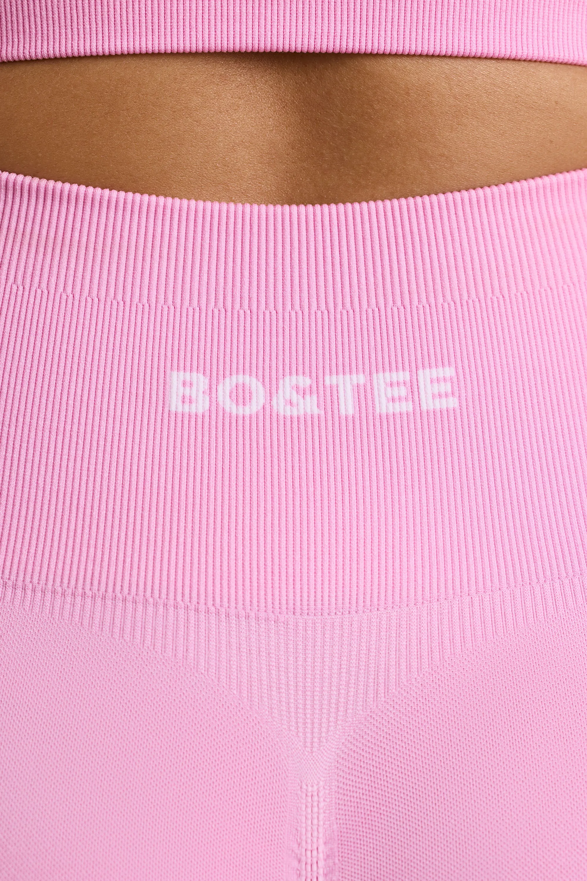 Crush - High-Waist Define Luxe Mini Shorts in Bubblegum Pink