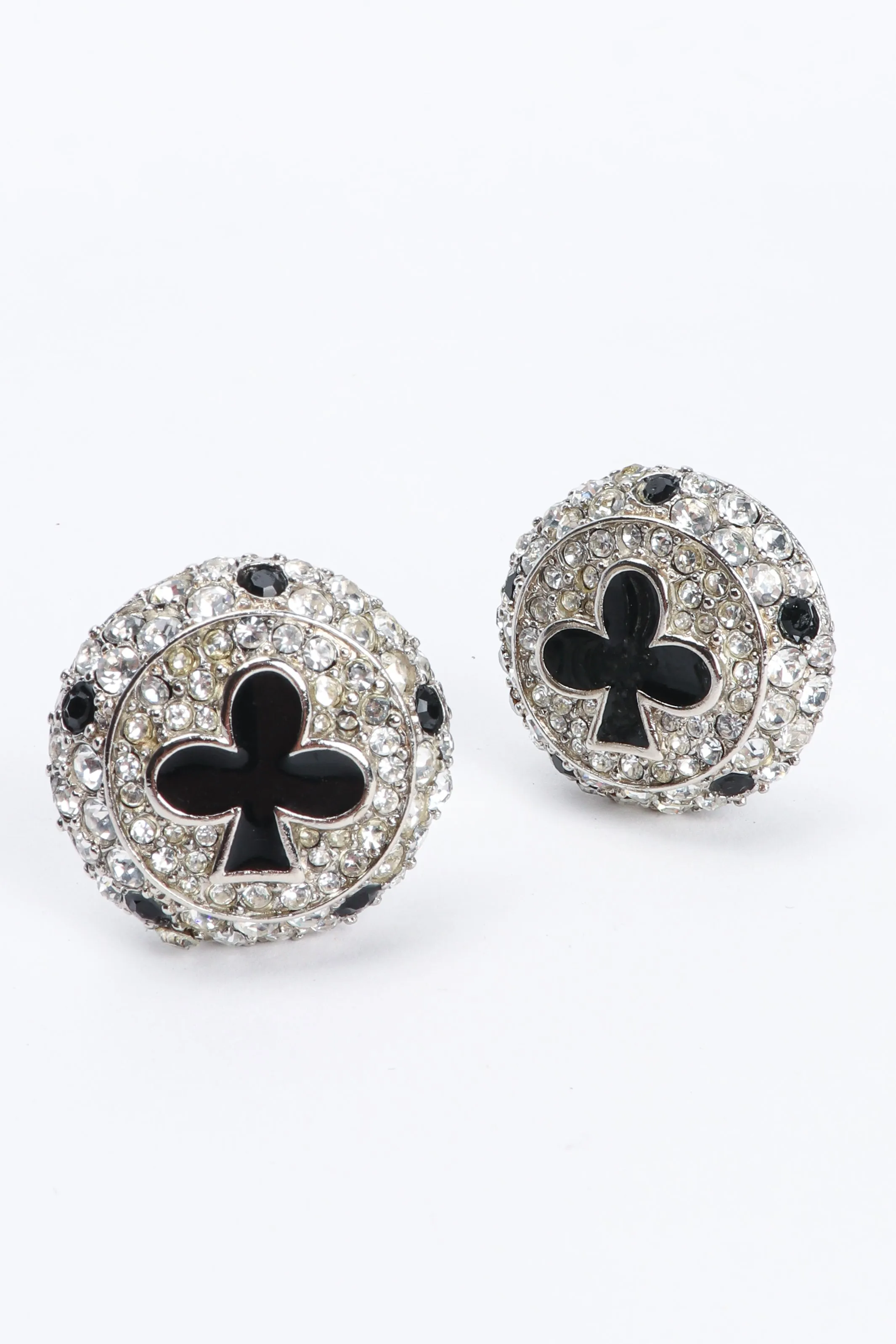 Crystal Club Suit Earrings
