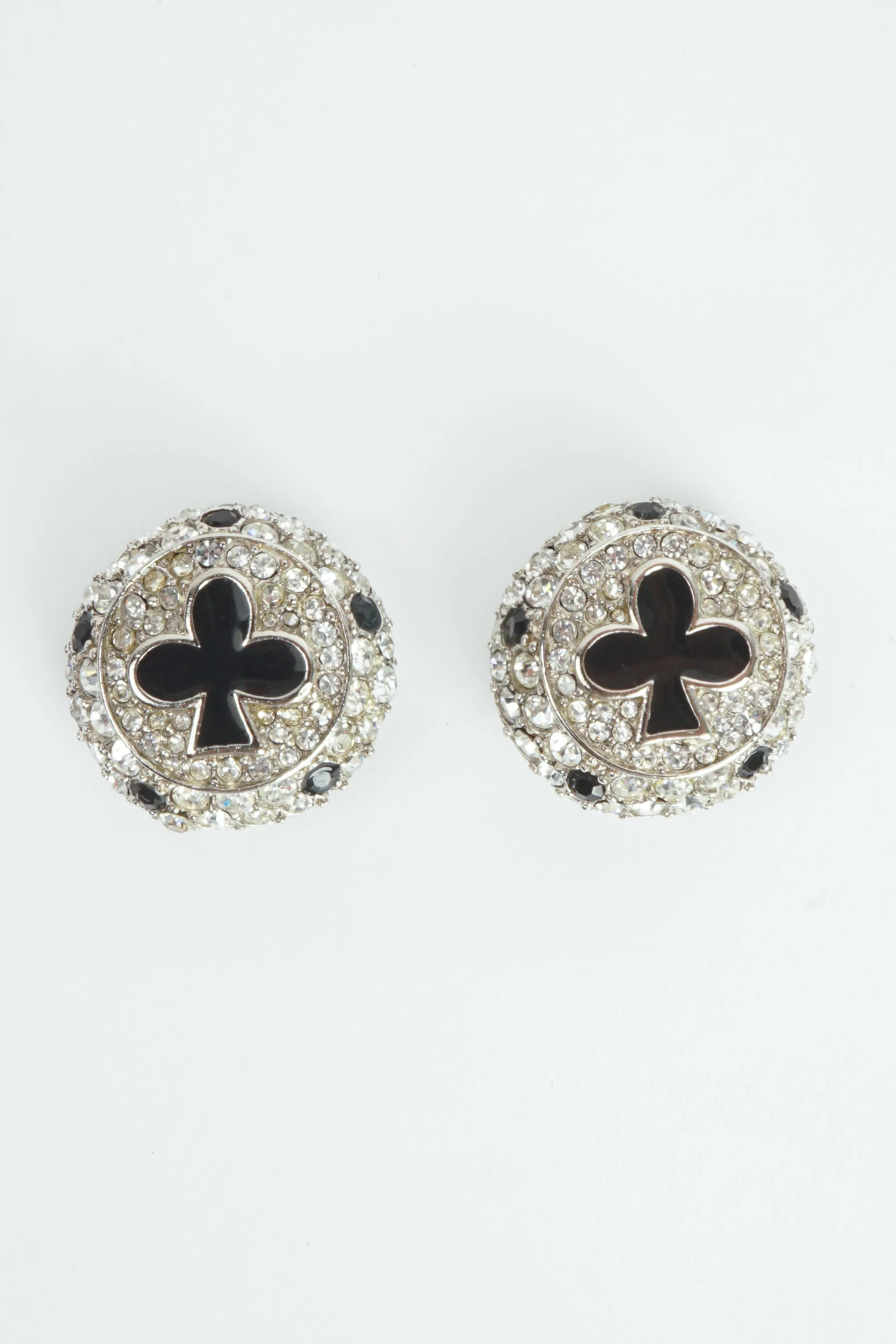 Crystal Club Suit Earrings
