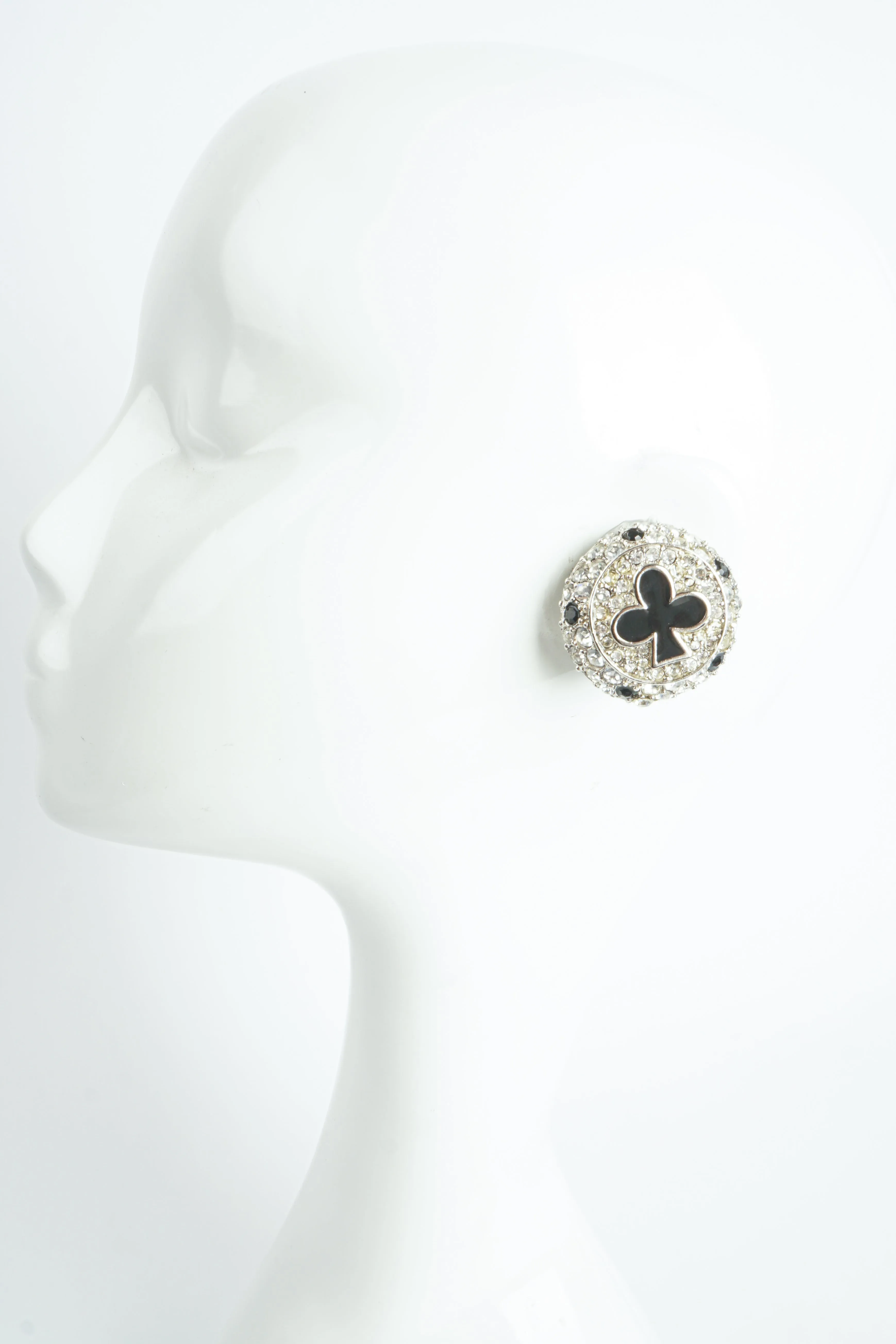 Crystal Club Suit Earrings