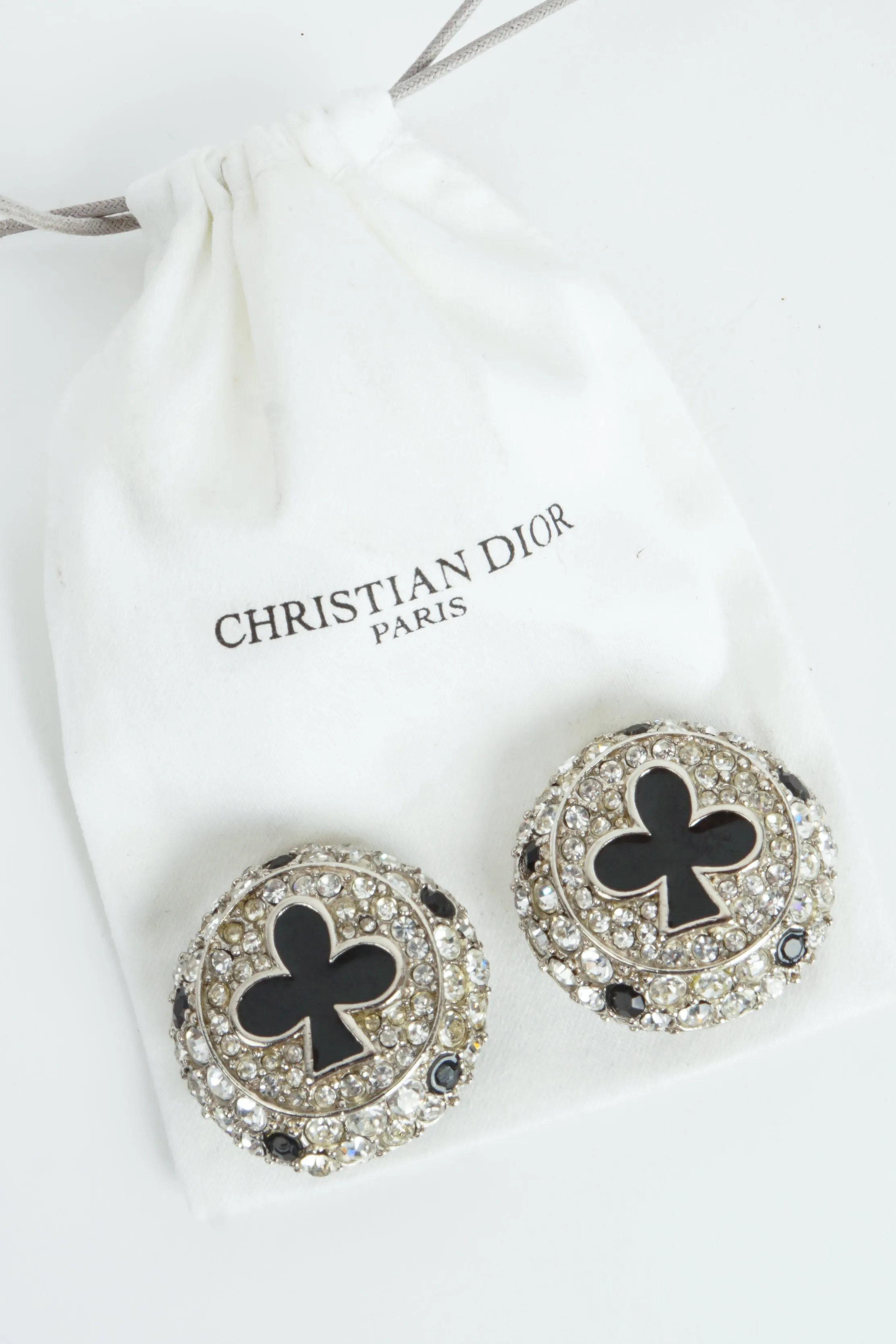 Crystal Club Suit Earrings