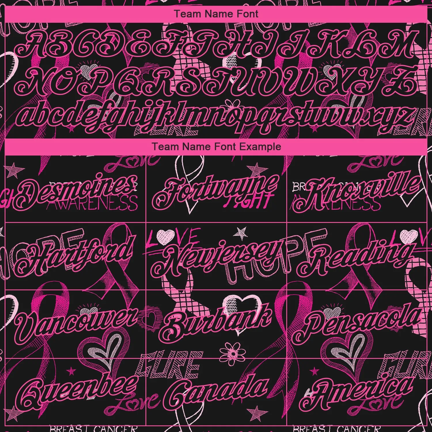 Custom Black Pink 3D Pattern Design Pink Ribbon Breast Cancer Awareness Month Women Health Care Support Performance T-Shirt
