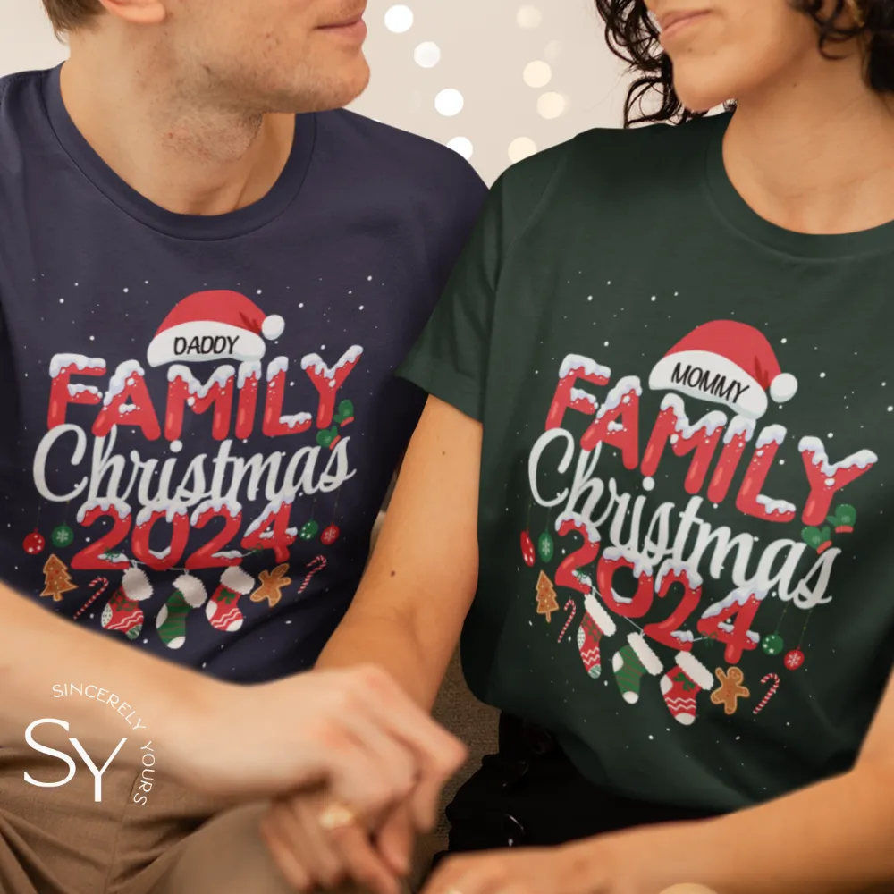 Custom Family Christmas 2024 Shirt