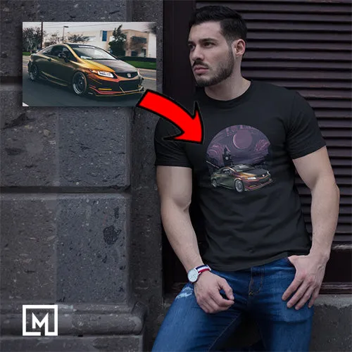 Custom Print for Men | Fitted T-shirt