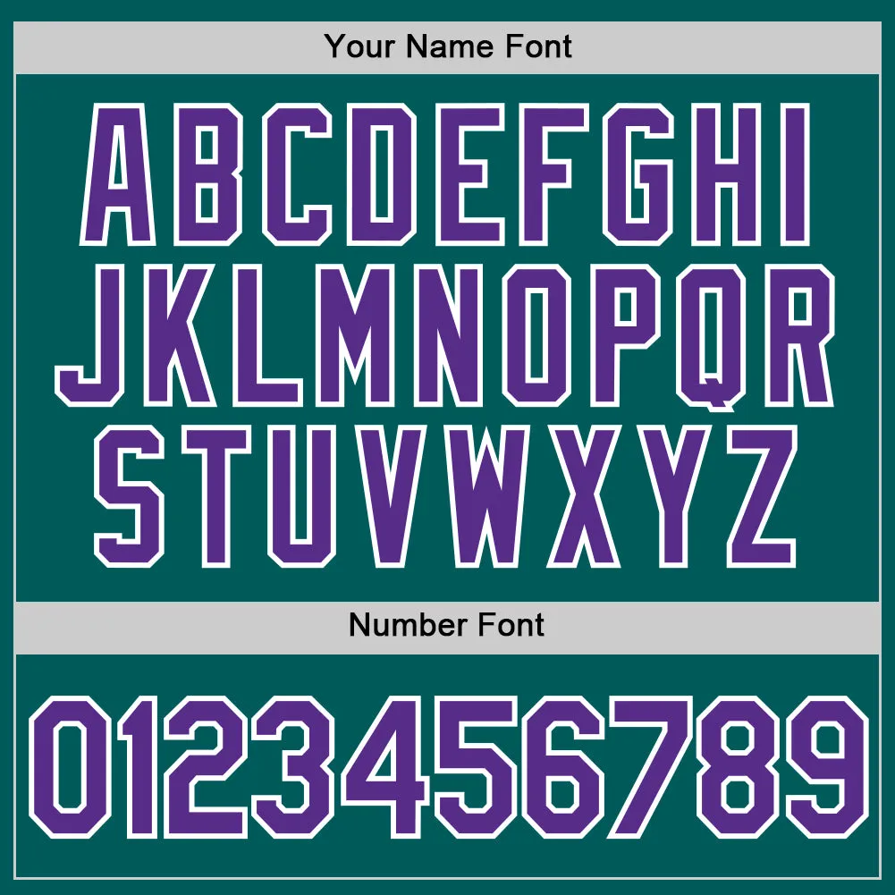 Custom Teal Purple-White Performance T-Shirt