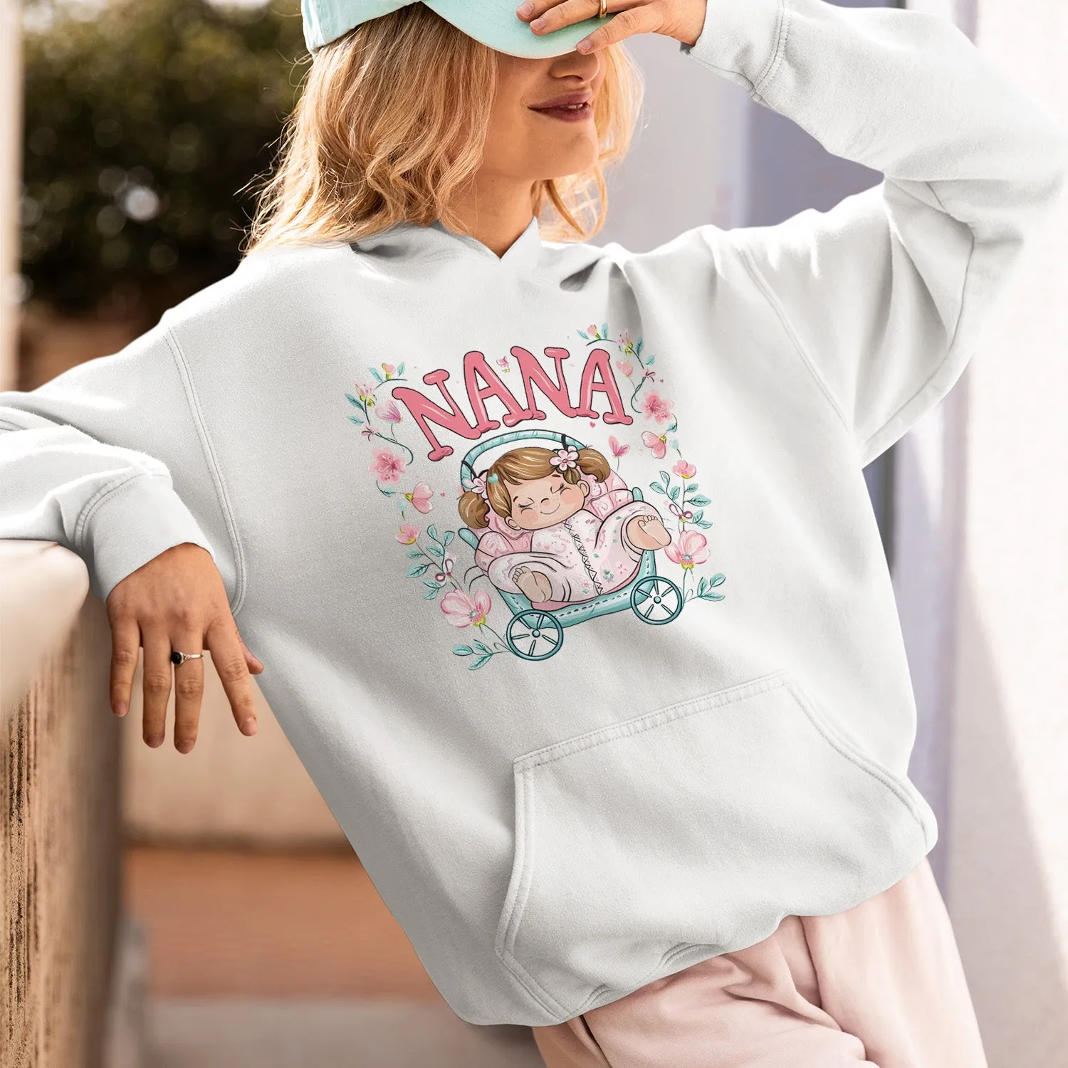 Cute Baby Nana T-Shirt, Chibi Nana Shirt, Grandma Hoodie, Grandma Shirt, Mother's Day Gift For Grandma, Happy Mother's Day
