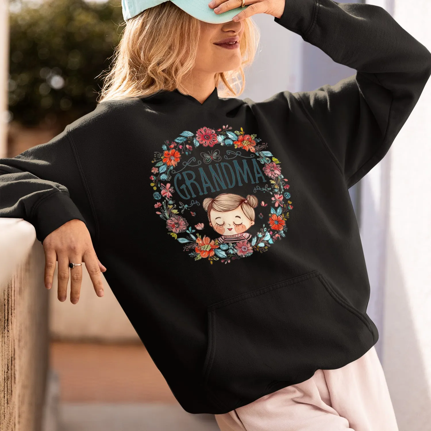 Cute Chibi Grandma T-Shirt, Cute Chibi Nana Shirt, Celebrate Mom, Nana Shirt, Grandma Hoodie, Grandma Shirt, Mother's Day Gift For Grandma, Happy Mother's Day 03