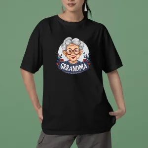 Cute Chibi Grandma T-Shirt, Floral Nana Shirt, Celebrate Mom, Nana Shirt, Grandma Hoodie, Grandma Shirt, Mother's Day Gift For Grandma, Happy Mother's Day 01