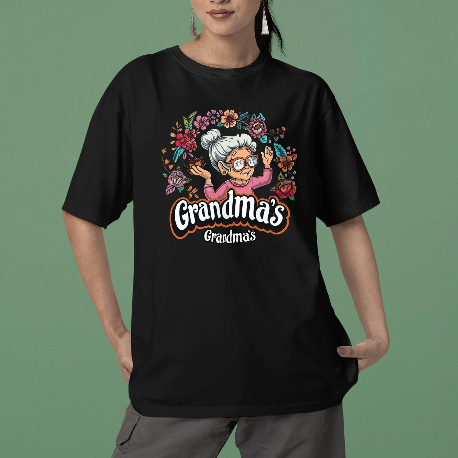 Cute Chibi Grandma T-Shirt, Grandma's T-Shirt, Celebrate Mom, Nana Shirt, Grandma Hoodie, Grandma Shirt, Mother's Day Gift For Grandma, Happy Mother's Day