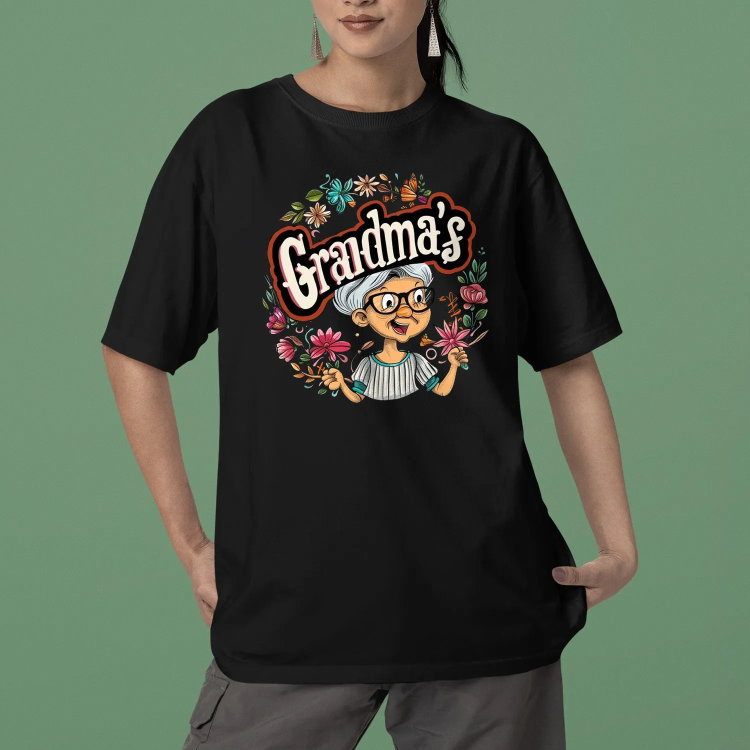 Cute Chibi Grandma T-Shirt, Grandma's T-Shirt, Celebrate Mom, Nana Shirt, Grandma Hoodie, Grandma Shirt, Mother's Day Gift For Grandma, Happy Mother's Day