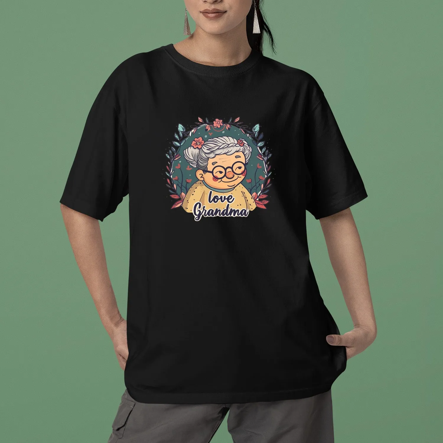 Cute Chibi Grandma T-Shirt, Love Grandma T-Shirt, Celebrate Mom, Nana Shirt, Grandma Hoodie, Grandma Shirt, Mother's Day Gift For Grandma, Happy Mother's Day