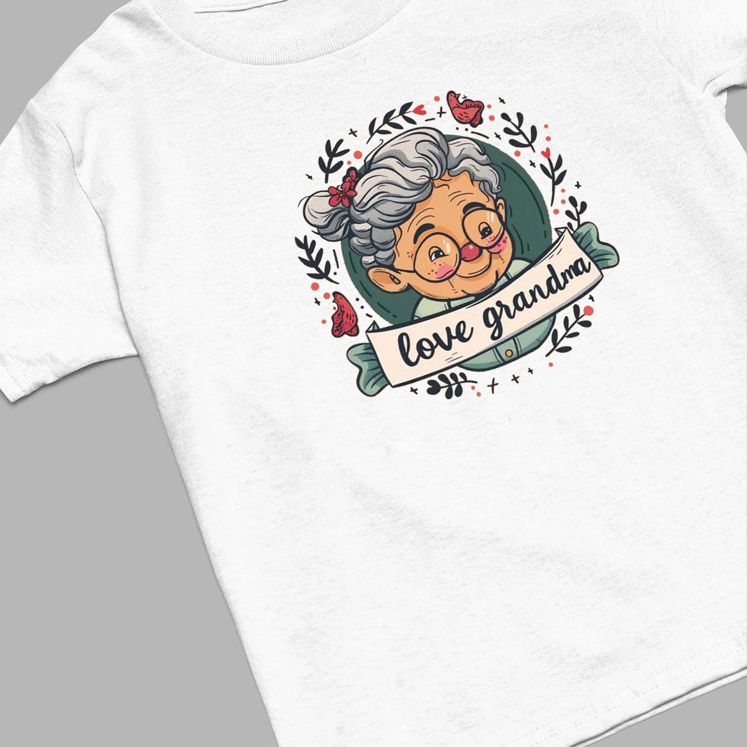 Cute Chibi Grandma T-Shirt, Love Grandma T-Shirt, Celebrate Mom, Nana Shirt, Grandma Hoodie, Grandma Shirt, Mother's Day Gift For Grandma, Happy Mother's Day