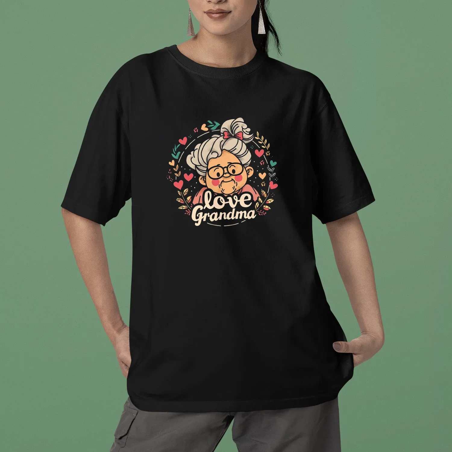 Cute Chibi Grandma T-Shirt, Love Grandma T-Shirt, Celebrate Mom, Nana Shirt, Grandma Hoodie, Grandma Shirt, Mother's Day Gift For Grandma, Happy Mother's Day