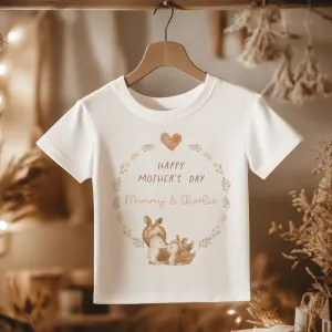Cute Deer Mother's Day Personalised Toddler & Kids T Shirt