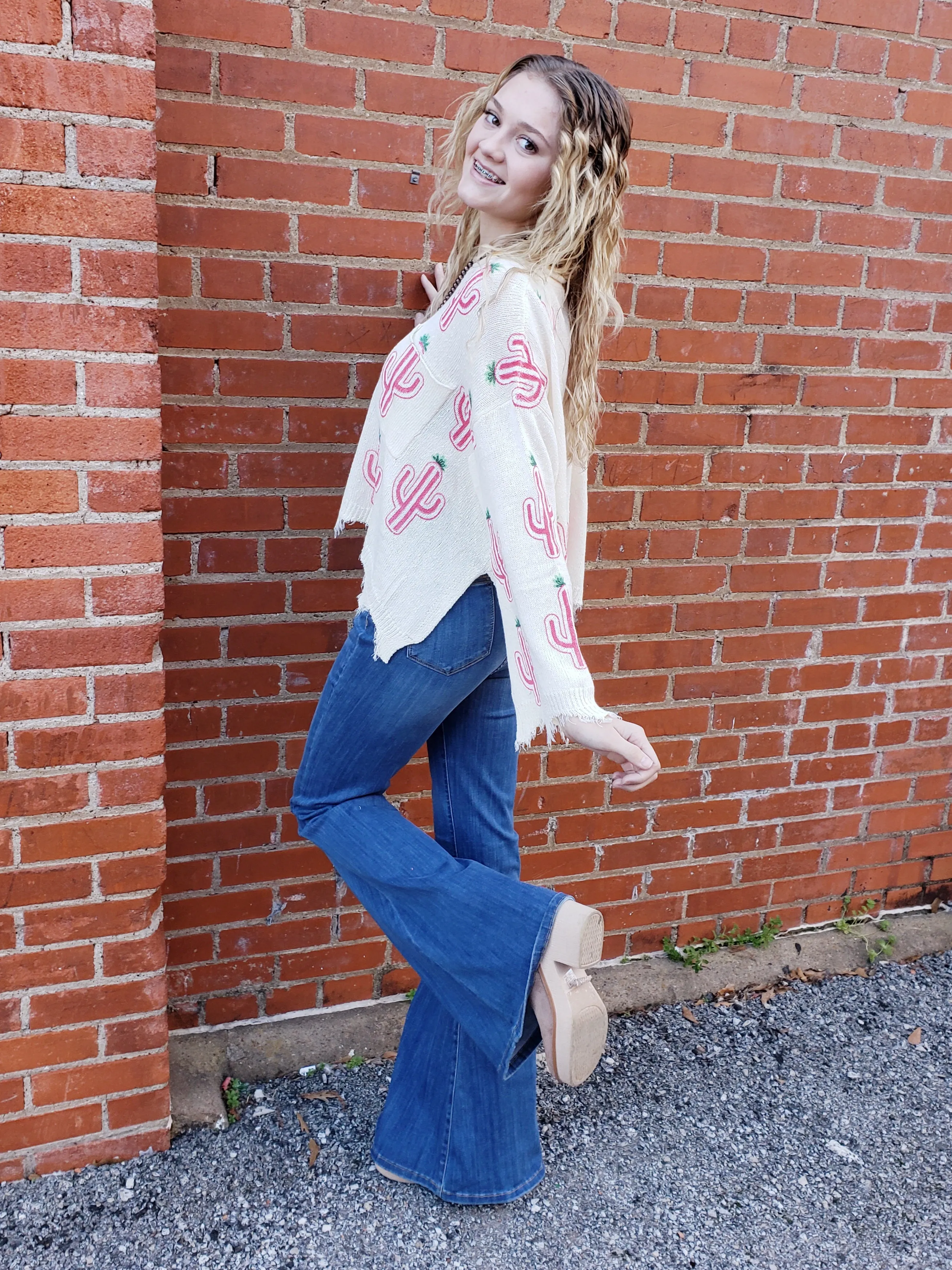 Cutest Cacti Sweater: Cream