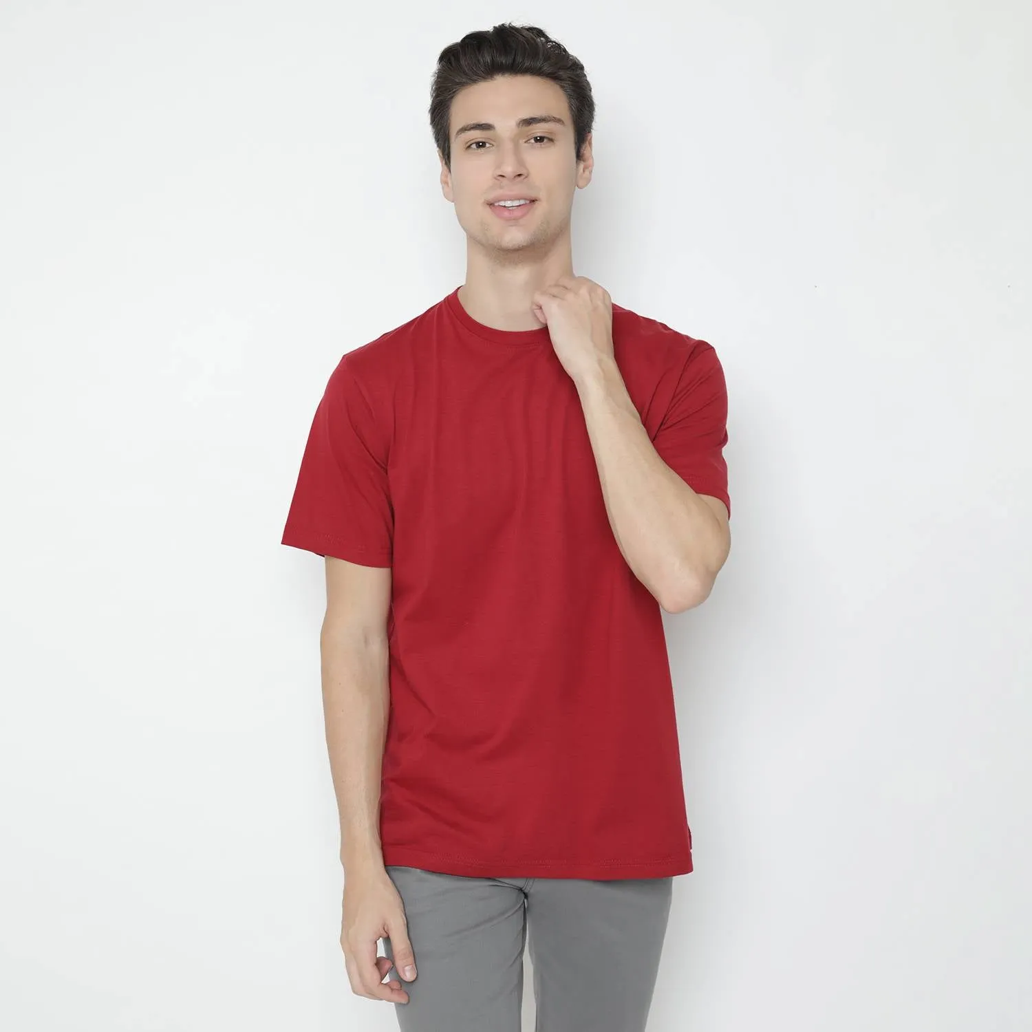CUTOFF Troy Regular Fit T-Shirt Kaos Lengan Pendek Polos Pria