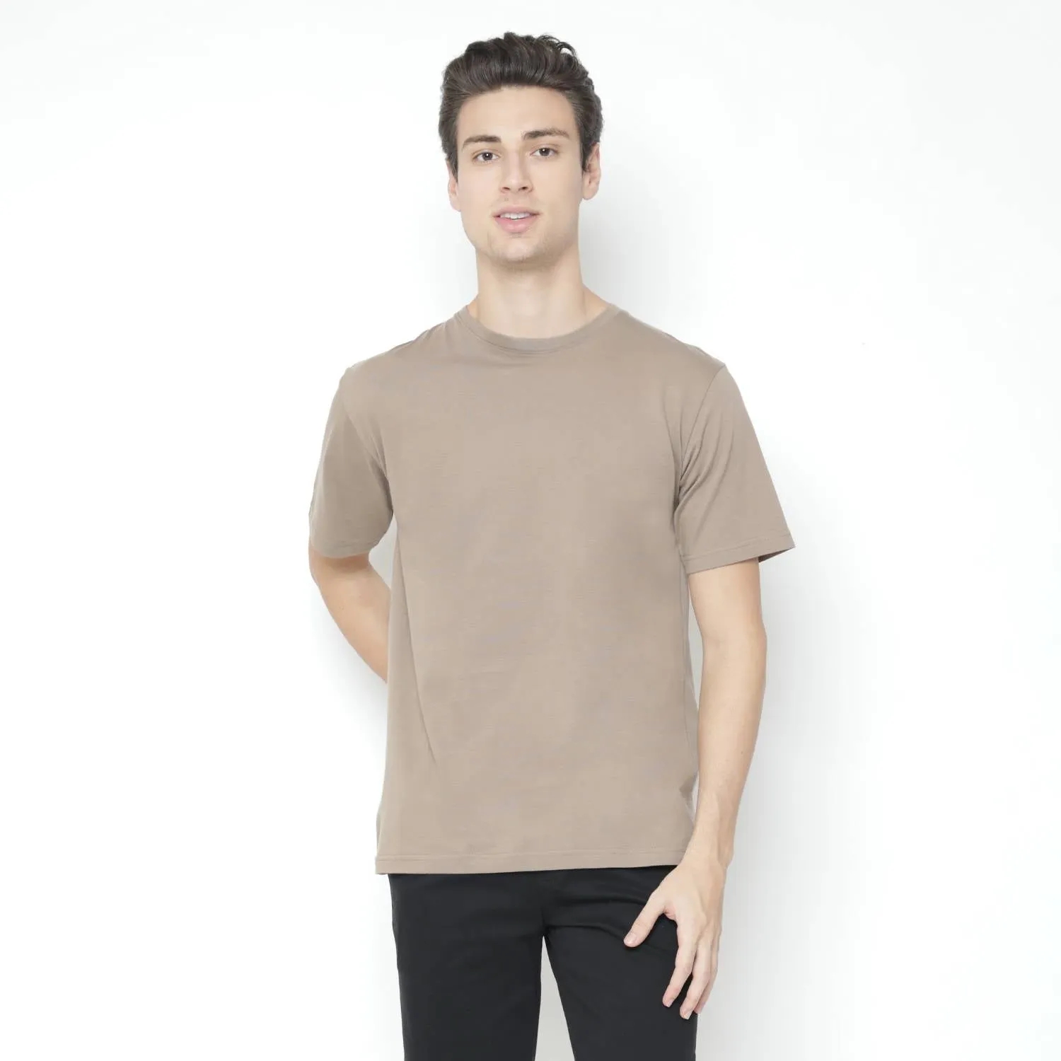 CUTOFF Troy Regular Fit T-Shirt Kaos Lengan Pendek Polos Pria