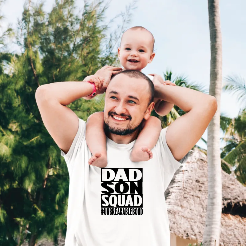Dad Son Squad Unbreakable Bond Matching T-shirts