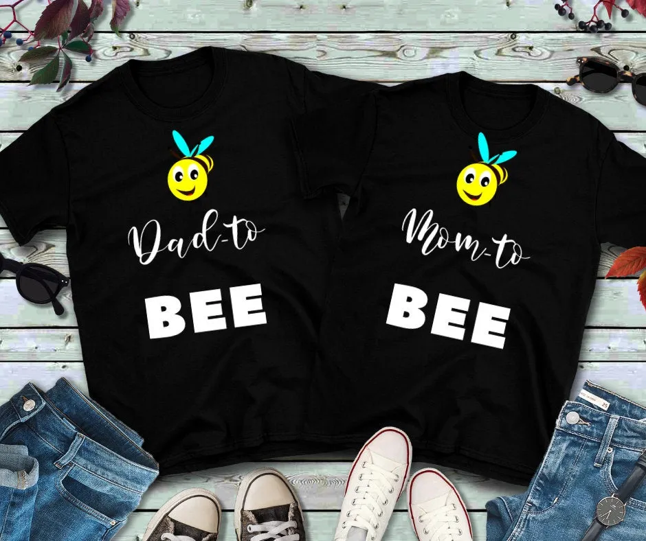 Dad to Bee-Mom to Bee,Couple Shirts, Valentines Gifts For Him, Matching Shirts For Couples, Best Couple Shirts, Funny Couple Shirts,New Moms