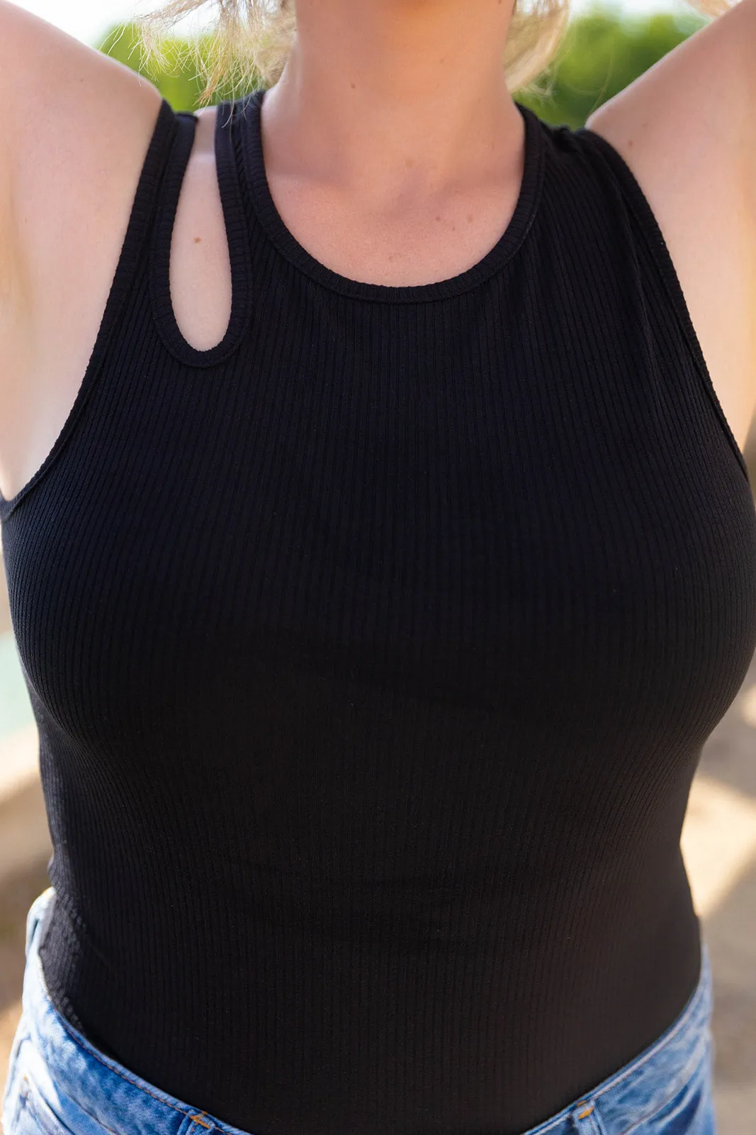 Danica Cutout Shoulder BodySuit