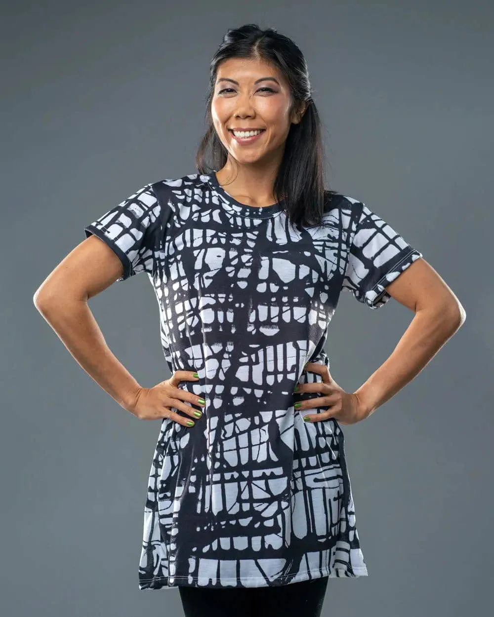 Dark Matrix, WOMEN'S T-Shirt DRESS by Jumper Maybach®