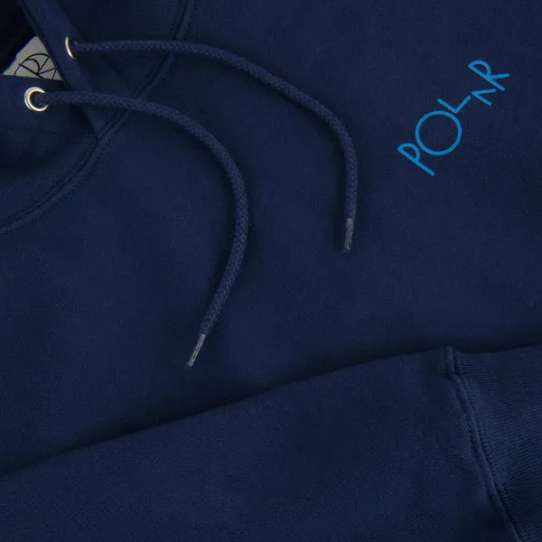 Dave Hoodie Stroke Logo Dark Blue
