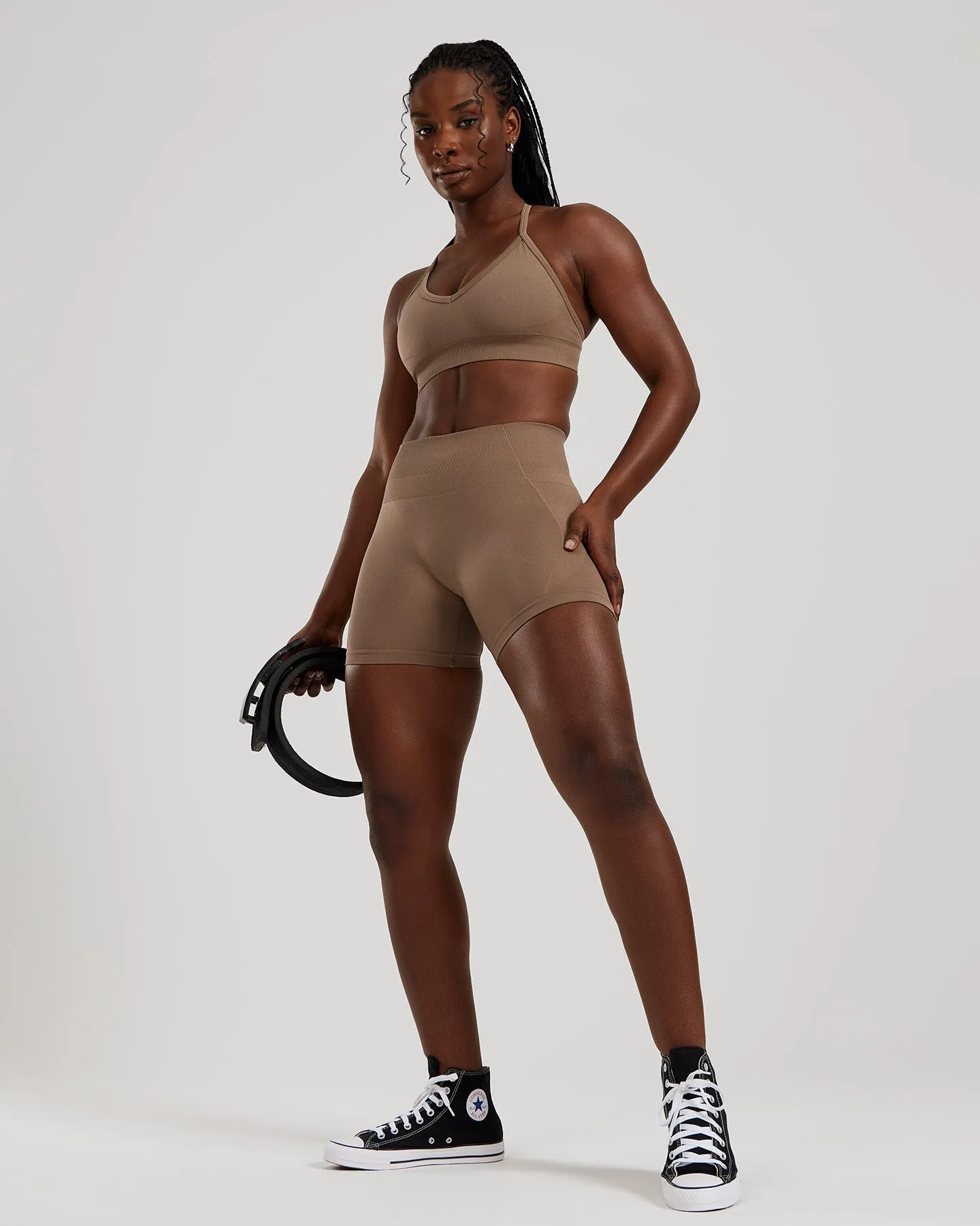Define 2.0 Seamless Scrunch 4" Shorts | Caribou