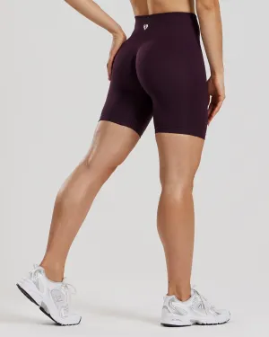 Define 2.0 Seamless Scrunch 6" Shorts | Midnight Plum