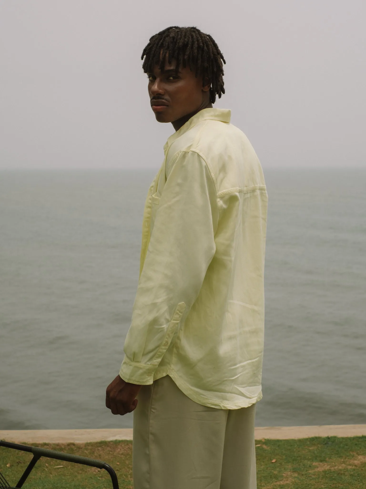 DENIM OVERSHIRT - BUTTERCREAM