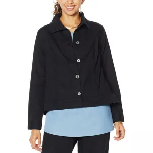 DG2 by Diane Gilman Women's Relaxed Lightweight Chambray Jean Jacket