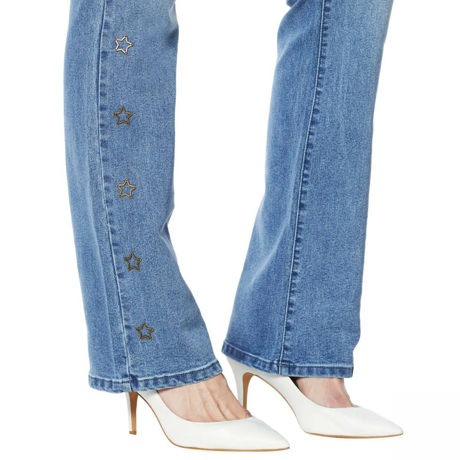 DG2 by Diane Gilman Women's Tall Star Classic Stretch Boot Cut Jeans