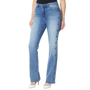 DG2 by Diane Gilman Women's Tall Star Classic Stretch Boot Cut Jeans