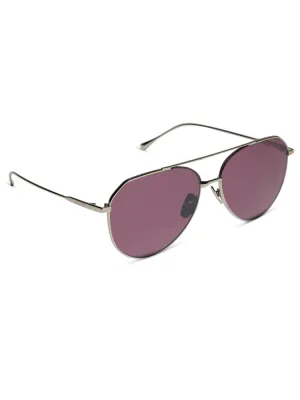Diff Dash - Silver   Aubergine With Silver Flash Polarized
