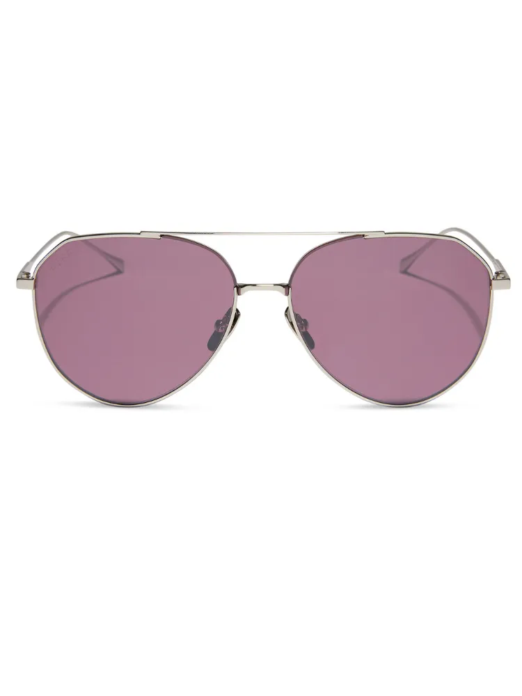 Diff Dash - Silver   Aubergine With Silver Flash Polarized