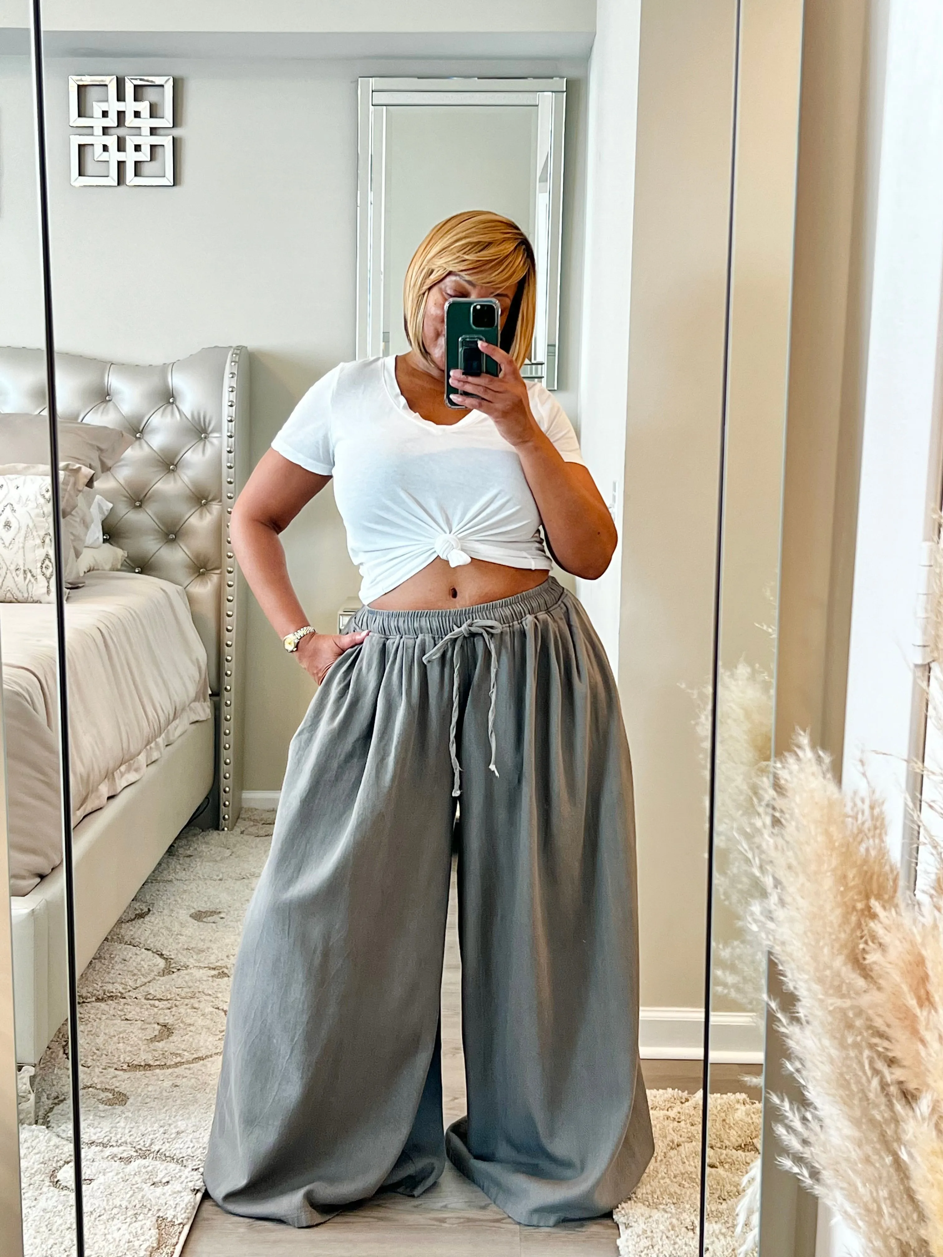 Dioor Denim Wide Leg Pants ***NEW COLORS! LG FITS PLUS! READ FULL DESCRIPTION BEFORE ORDERING!!***