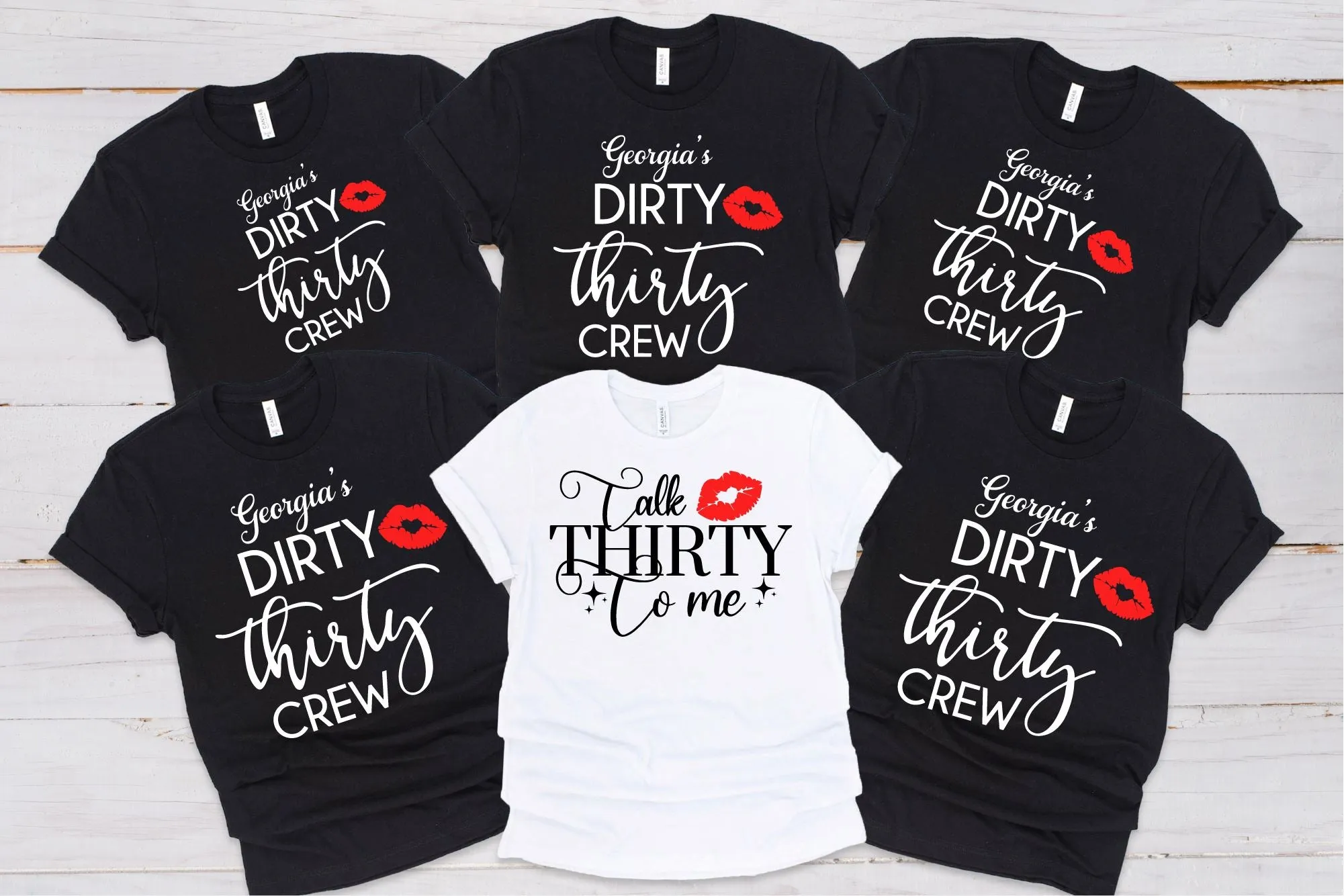 Dirty Thirty Crew Birthday T-Shirts