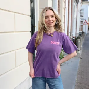 Disco tee paars
