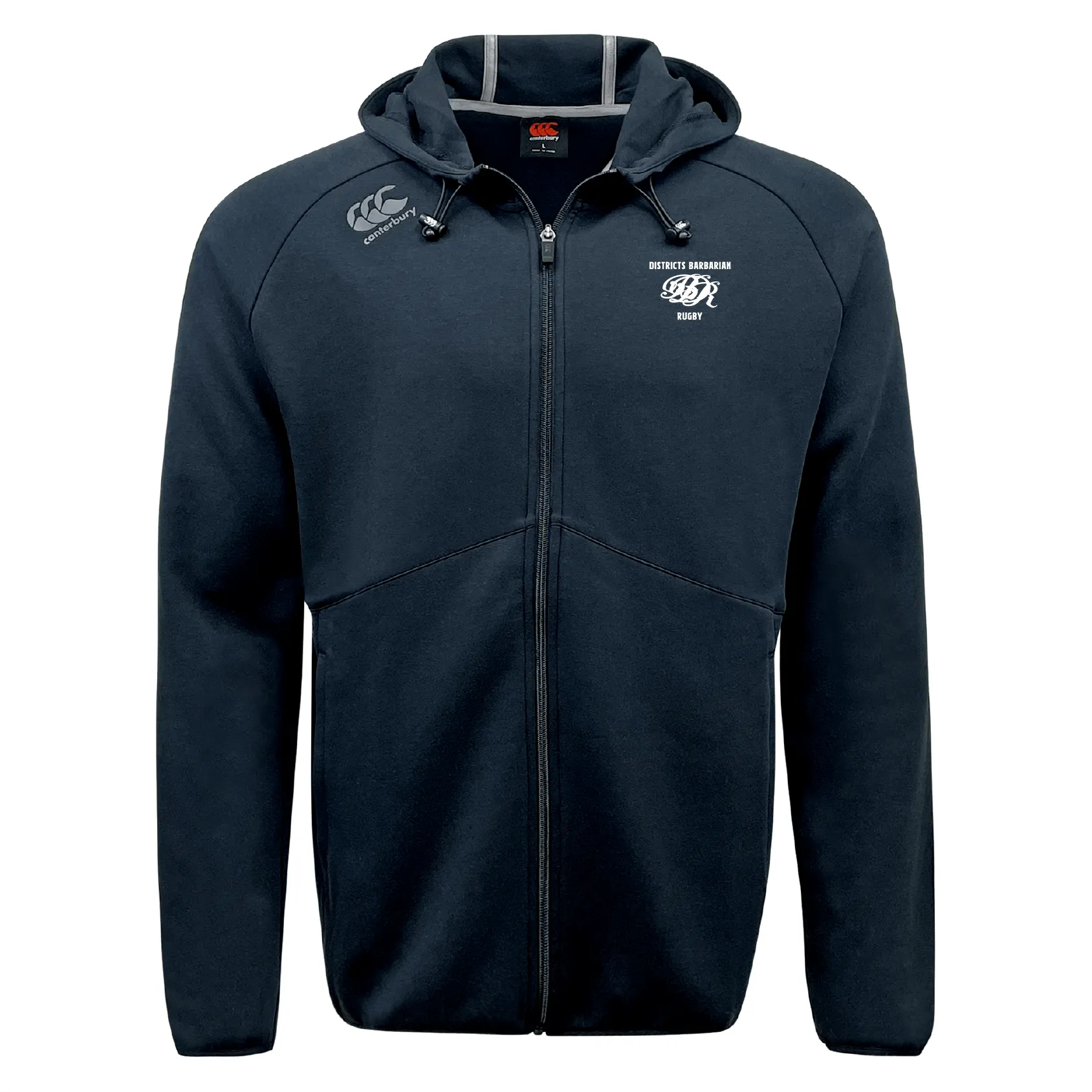 Districts Barbarian RFC Tempo Vapodri Full-Zip Hoodie by Canterbury