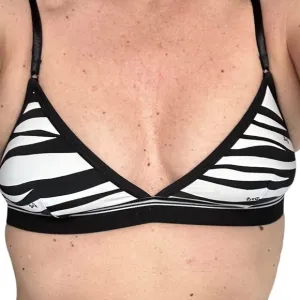 Dolce &amp; Gabbana 90s vintage Zebra Bralette Bra 34B