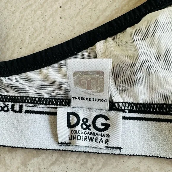 Dolce &amp; Gabbana 90s vintage Zebra Bralette Bra 34B