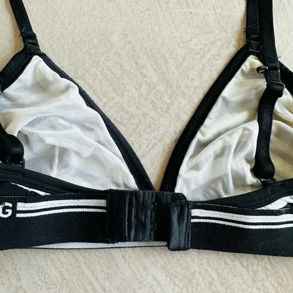 Dolce &amp; Gabbana 90s vintage Zebra Bralette Bra 34B