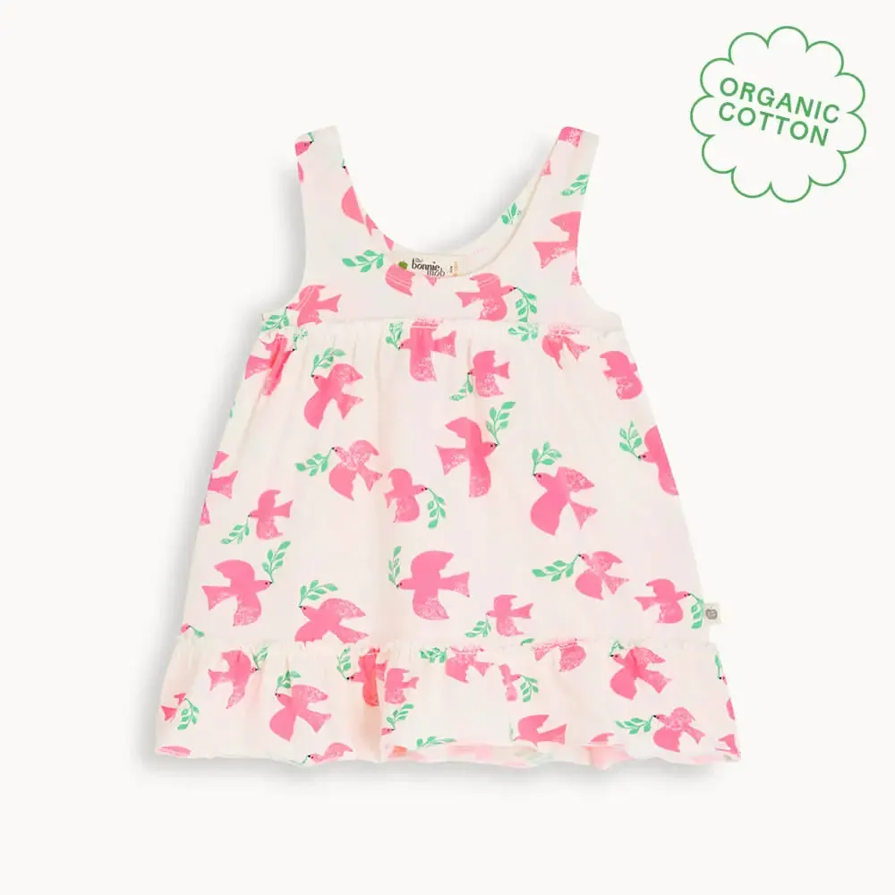 Dreamland - Doves Frill Shoulder Dress