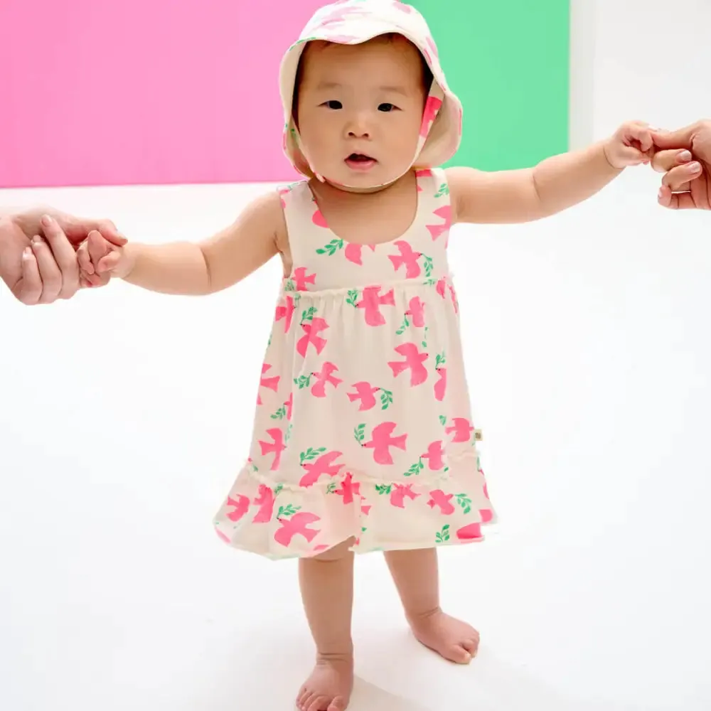 Dreamland - Doves Frill Shoulder Dress