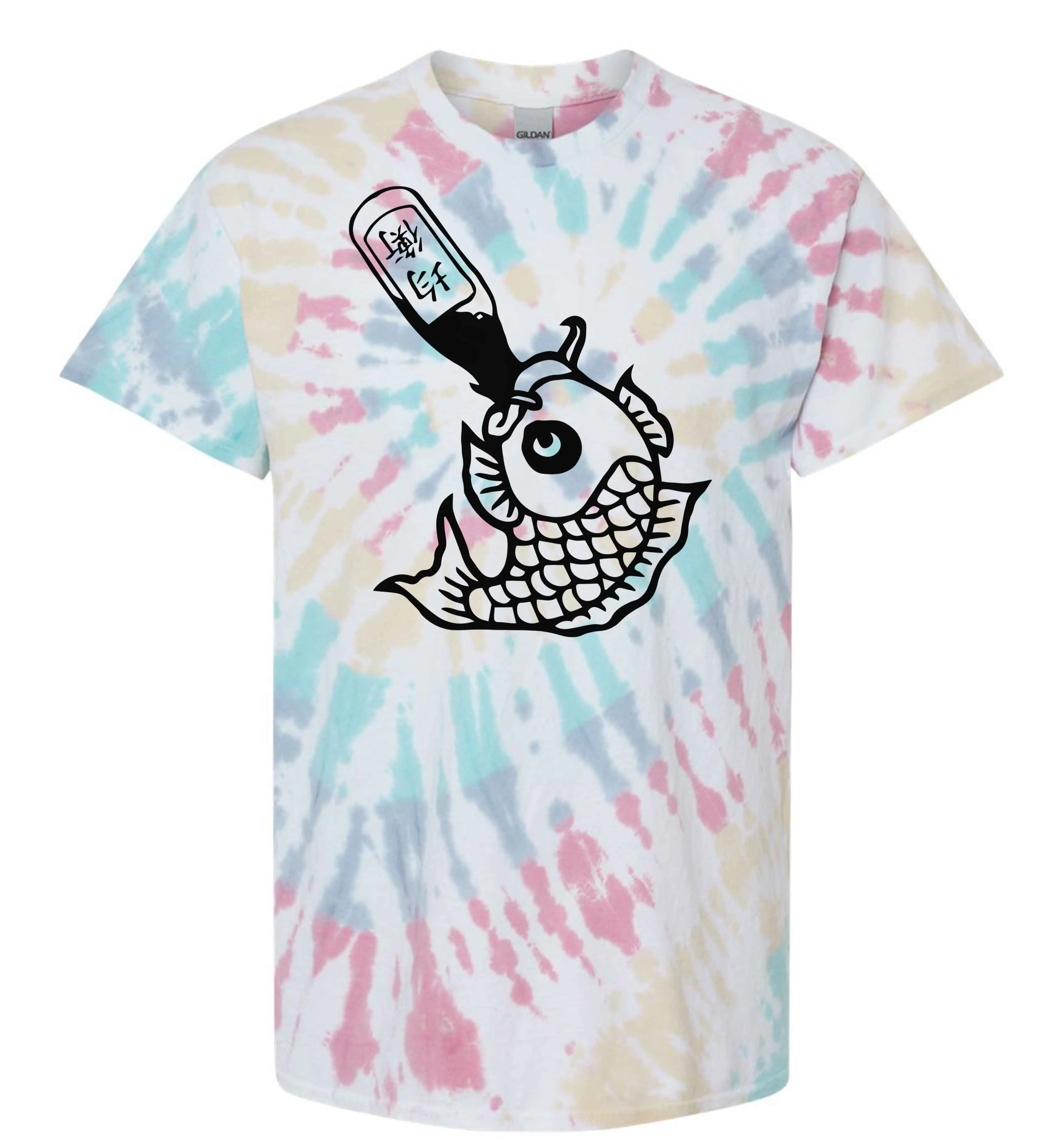 Drunk Like Fish Tie Dye Shirt