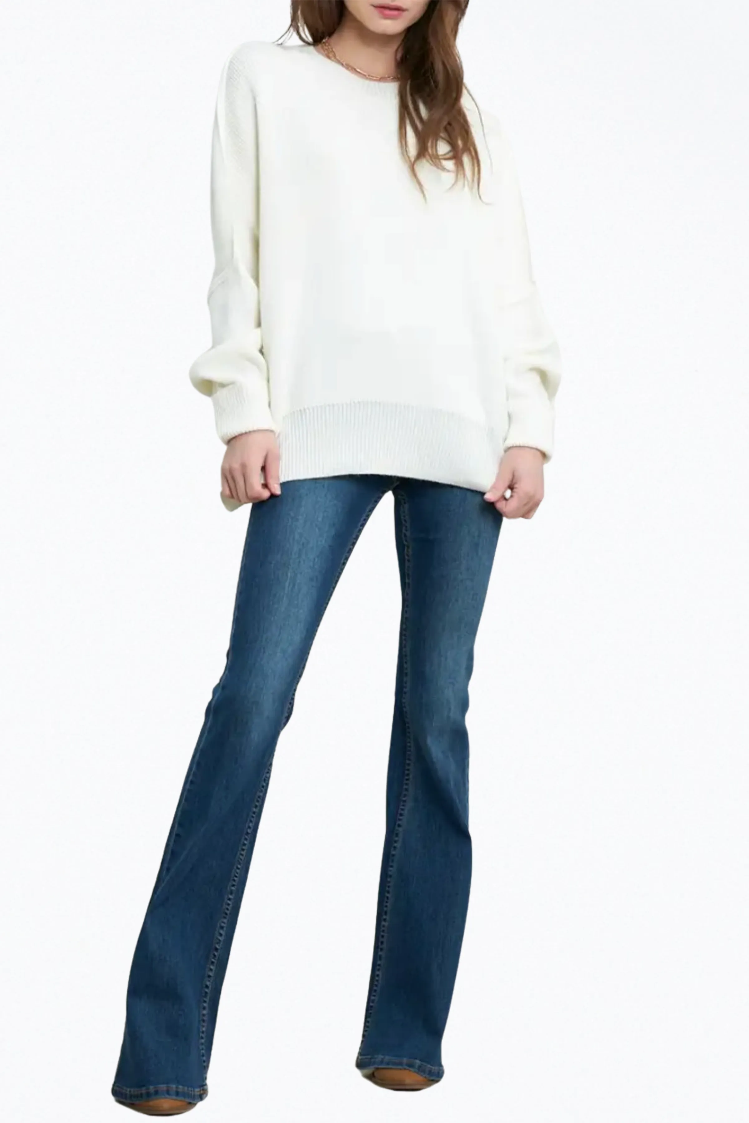EASY SLOUCHY TUNIC SWEATER