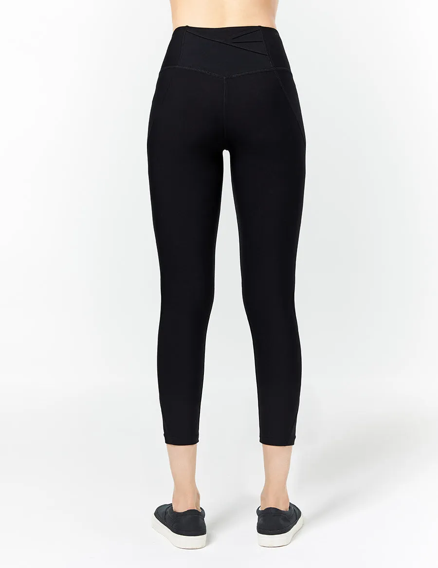 easyoga LA-VEDA All Round Cropped Tights - L1 Black