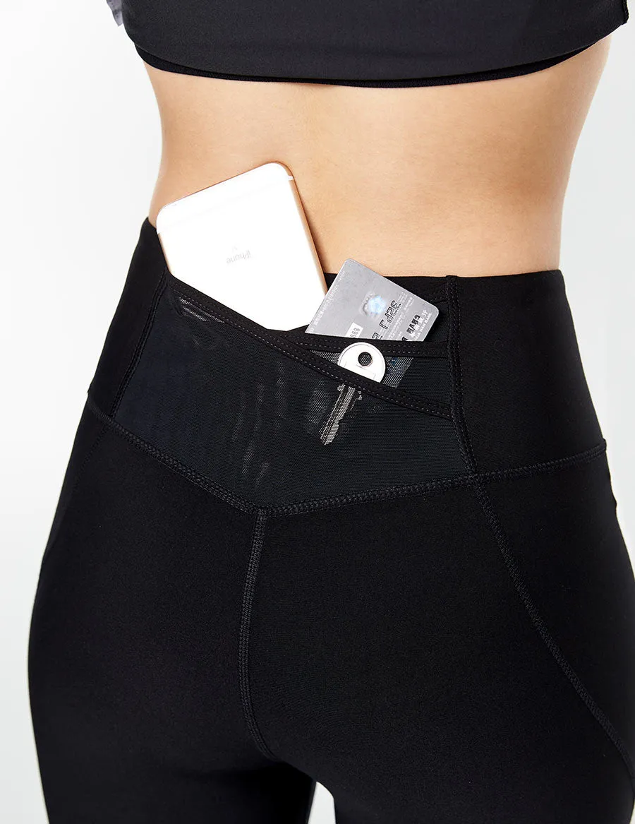 easyoga LA-VEDA All Round Cropped Tights - L1 Black