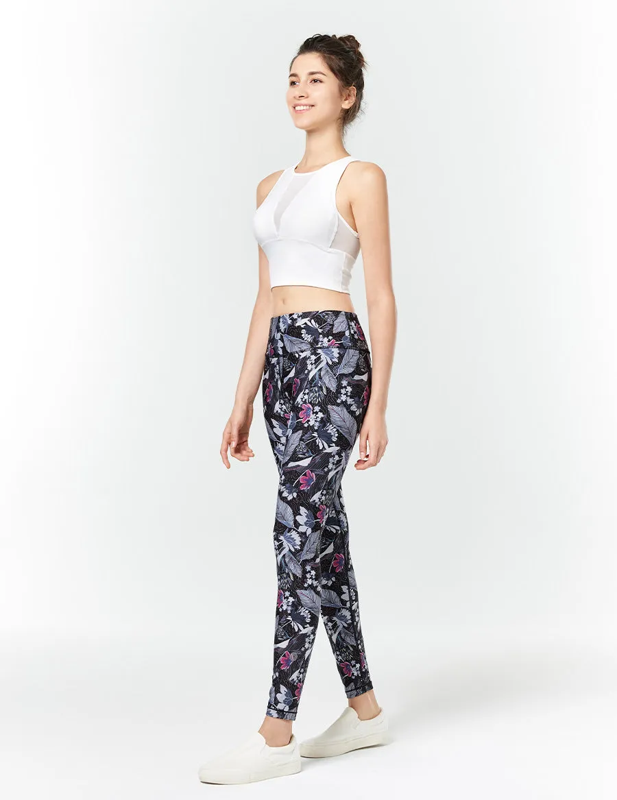 easyoga LA-VEDA Twiggy Core Tights3 - FD2 Africa Bouquet Black