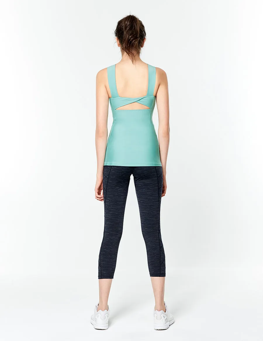 easyoga LESPIRO Clamber Cropped Tights - L1 Black