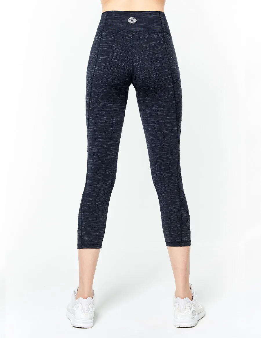 easyoga LESPIRO Clamber Cropped Tights - L1 Black